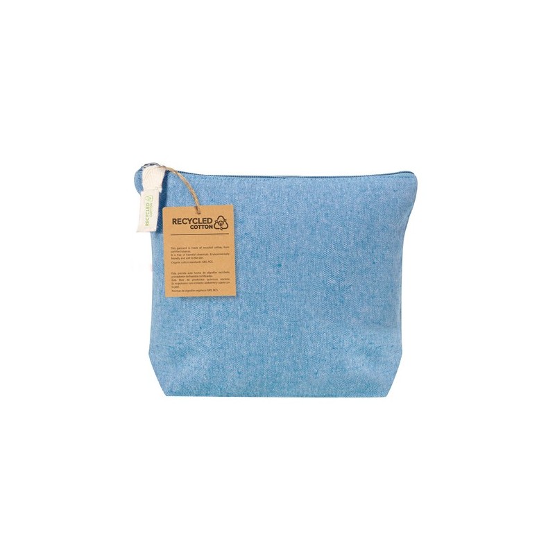 Trousse de Toilette Éco-responsable Personnalisée Belix pas cher Matières : coton recyclé Couleurs : bleu clair goodies publicit
