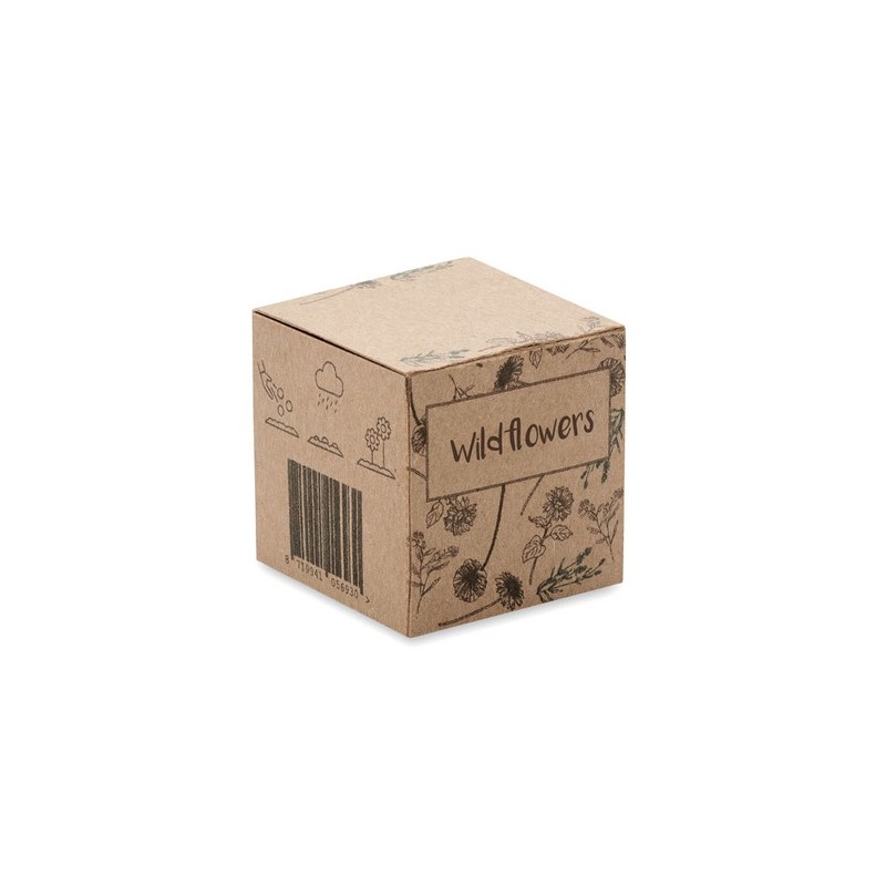 Boule Éco-responsable de Graines de Fleurs Sauvages - BOMBI Couleurs : beige cadeau entreprise pas cher