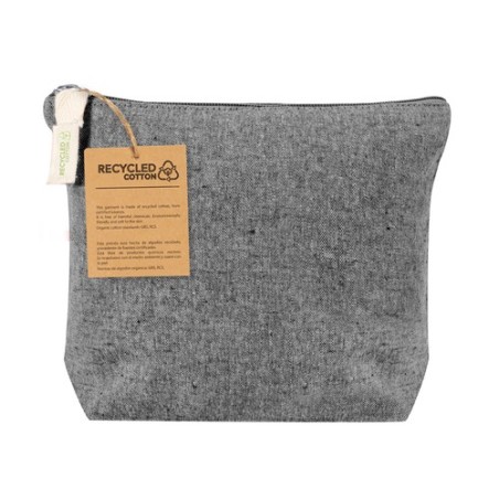 Trousse de Toilette Éco-responsable Personnalisée Belix pas cher Matières : coton recyclé Couleurs : bleu clair cadeau affaires 
