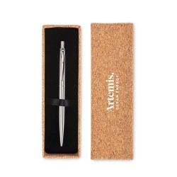 Stylo Éco-responsable Personnalisé en Acier Inox Recyclé - GRAZ Matières : papier Couleurs : argenté mat cadeau entreprise pas c