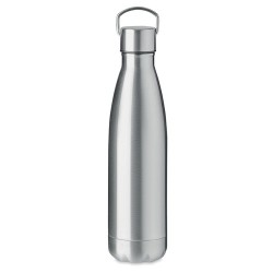 Bouteille isotherme double paroi 500ml personnalisée ARCTIC - Cadeau publicitaire Matières : acier inoxydable Couleurs : argenté