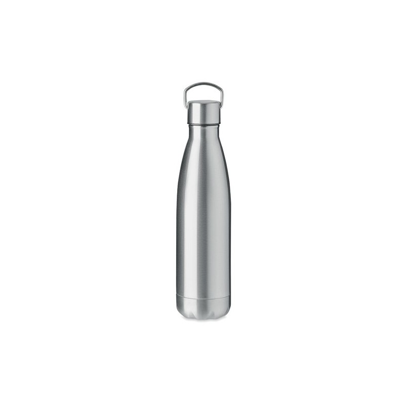 Bouteille isotherme double paroi 500ml personnalisée ARCTIC - Cadeau publicitaire Matières : acier inoxydable Couleurs : argenté