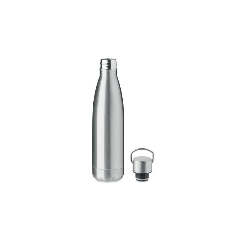 Bouteille isotherme double paroi 500ml personnalisée ARCTIC - Cadeau publicitaire Matières : acier inoxydable Couleurs : argenté