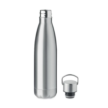 Bouteille isotherme double paroi 500ml personnalisée ARCTIC - Cadeau publicitaire Matières : acier inoxydable Couleurs : argenté
