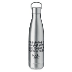 Bouteille isotherme double paroi 500ml personnalisée ARCTIC - Cadeau publicitaire Matières : acier inoxydable Couleurs : argenté