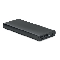 Powerbank Personnalisée Économique 10000 mAh Ultra-Puissant POWERFLAT 8 C Couleurs : noir