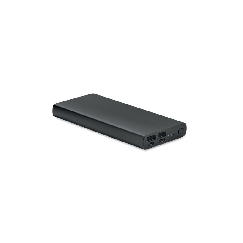 Powerbank Personnalisée Économique 10000 mAh Ultra-Puissant POWERFLAT 8 C Couleurs : noir