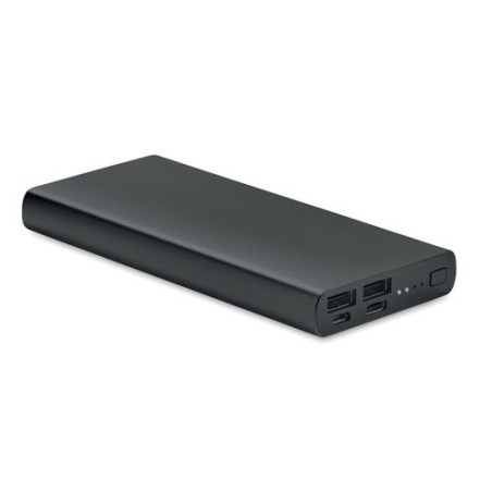 Powerbank Personnalisée Économique 10000 mAh Ultra-Puissant POWERFLAT 8 C Couleurs : noir