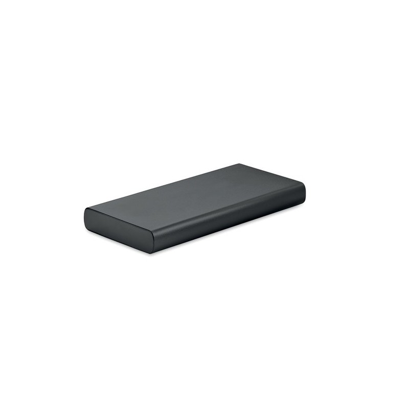 Powerbank Personnalisée Économique 10000 mAh Ultra-Puissant POWERFLAT 8 C Couleurs : noir cadeau collaborateur premium