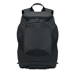 Sac à dos de sport  et personnalisable en RPET 600D - OLYMPIC Matières : PET Couleurs : noir cadeau entreprise pas cher