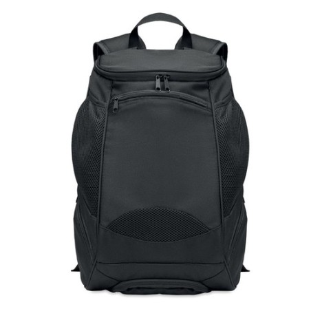 Sac à dos de sport  et personnalisable en RPET 600D - OLYMPIC Matières : PET Couleurs : noir cadeau entreprise pas cher