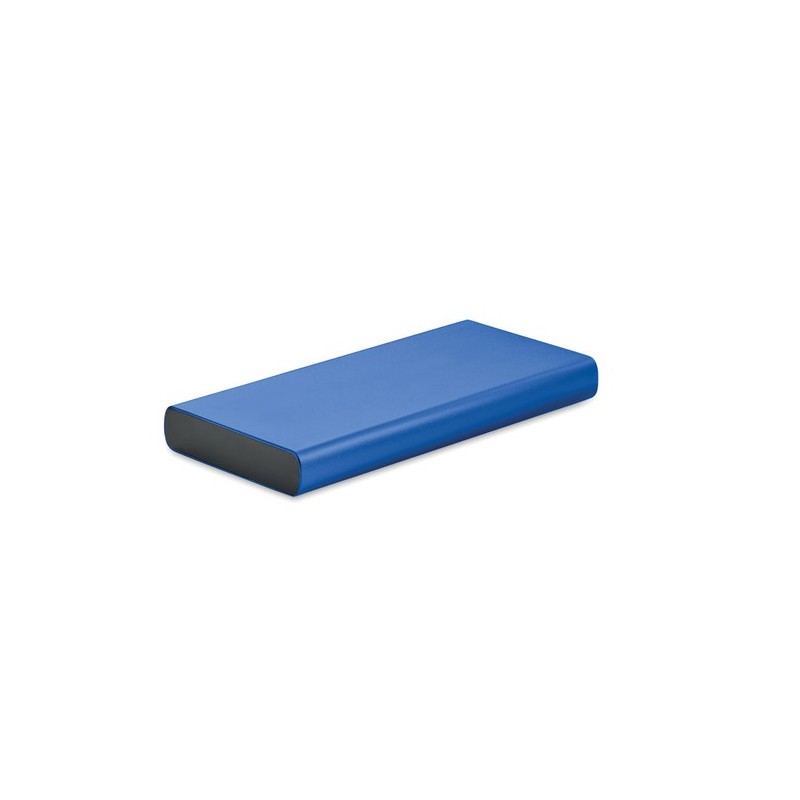 Powerbank Personnalisée Économique 10000 mAh Ultra-Puissant POWERFLAT 8 C Couleurs : bleu royal objet promotionnel éco-responsab