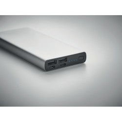 Powerbank Personnalisée Économique 10000 mAh Ultra-Puissant POWERFLAT 8 C Couleurs : argenté mat goodies entreprise design