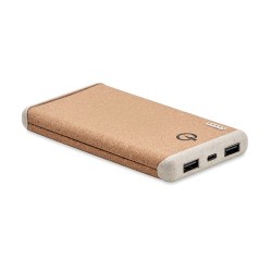 Powerbank Éco-responsable Personnalisée 10000mAh à Charge Rapide RALIA Couleurs : beige