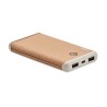 Powerbank Éco-responsable Personnalisée 10000mAh à Charge Rapide RALIA Couleurs : beige