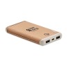 Powerbank Éco-responsable Personnalisée 10000mAh à Charge Rapide RALIA Couleurs : beige cadeau entreprise pas cher