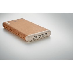 Powerbank Éco-responsable Personnalisée 10000mAh à Charge Rapide RALIA Couleurs : beige impression haute définition
