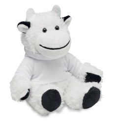 Peluche Vache Personnalisée Publicitaire MANNY Matières : PET Couleurs : blanc