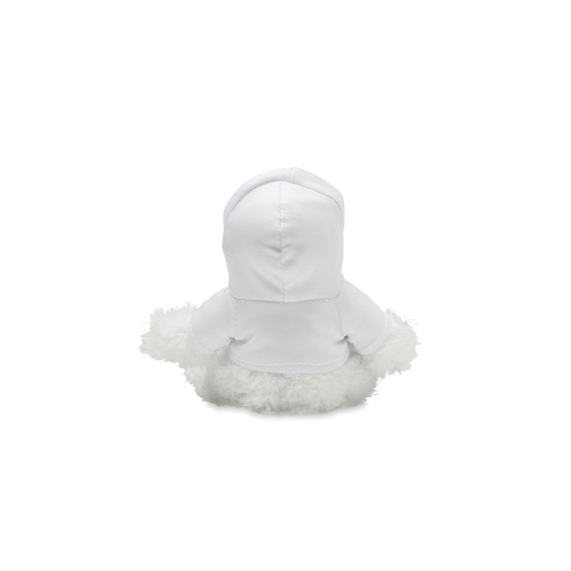 Peluche Vache Personnalisée Publicitaire MANNY Matières : PET Couleurs : blanc personnalisable avec votre logo