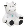 Peluche Vache Personnalisée Publicitaire MANNY Matières : PET Couleurs : blanc goodies publicitaire événementiel