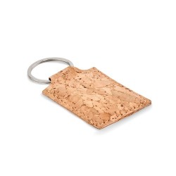 Porte-clés rectangulaire en liège personnalisé - CONCON Matières : liège Couleurs : beige