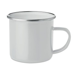 Mug Émaillé Personnalisé pour Sublimation - Plateado Matières : métal Couleurs : blanc
