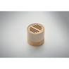 Haut-parleur Éco-responsable Personnalisé en Bambou RPET - BOOL Couleurs : beige livraison express 24h 48h