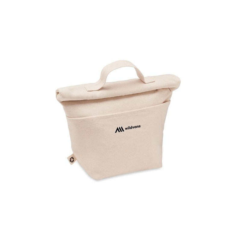 Sac Isotherme Éco-responsable en Coton Recyclé Personnalisé - RECOBA Matières : coton recyclé Couleurs : beige goodies publicita