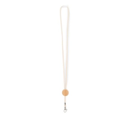 Lanyard en coton personnalisé  - KARA Matières : coton Couleurs : beige
