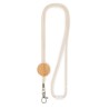 Lanyard en coton personnalisé  - KARA Matières : coton Couleurs : beige personnalisable avec votre logo