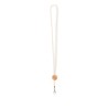 Lanyard en coton personnalisé  - KARA Matières : coton Couleurs : beige cadeau entreprise pas cher