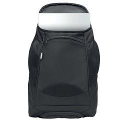 Sac à dos de sport  et personnalisable en RPET 600D - OLYMPIC Matières : PET Couleurs : noir goodies publicitaire événementiel