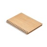 Carnet à spirale A5  en bambou personnalisé - BRAM Matières : bambou Couleurs : bois
