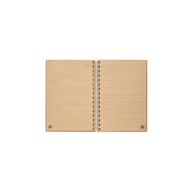 Carnet à spirale A5  en bambou personnalisé - BRAM Matières : bambou Couleurs : bois personnalisable avec votre logo
