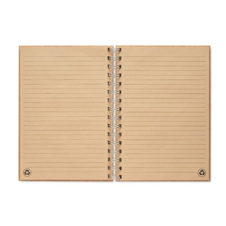 Carnet à spirale A5  en bambou personnalisé - BRAM Matières : bambou Couleurs : bois personnalisable avec votre logo