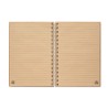 Carnet à spirale A5  en bambou personnalisé - BRAM Matières : bambou Couleurs : bois personnalisable avec votre logo