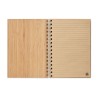 Carnet à spirale A5  en bambou personnalisé - BRAM Matières : bambou Couleurs : bois cadeau entreprise pas cher