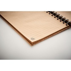 Carnet à spirale A5  en bambou personnalisé - BRAM Matières : bambou Couleurs : bois impression haute définition