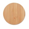 Chargeur sans fil  en bambou 15W - RUNDO LUX Matières : bambou Couleurs : bois personnalisable avec votre logo