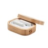 Écouteurs TWS Éco-responsables en Bambou avec Étui - JAZZ BAMBOO Matières : ABS Couleurs : bois personnalisable avec votre logo