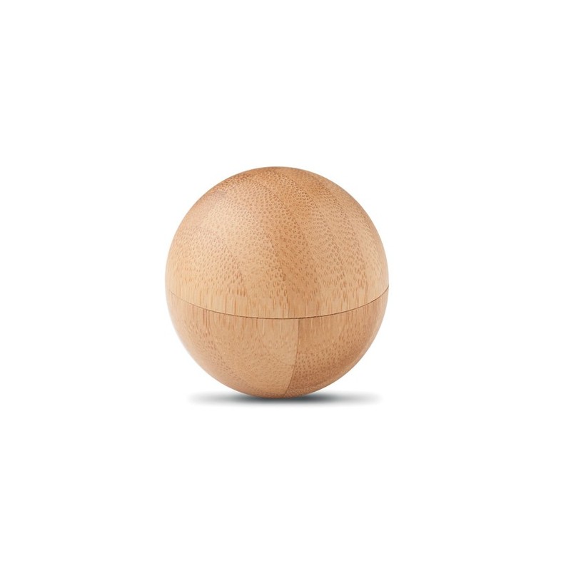 Baume à lèvres  en boîtier bambou - SOFT LUX Matières : cire Couleurs : bois personnalisable avec votre logo