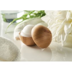 Baume à lèvres  en boîtier bambou - SOFT LUX Matières : cire Couleurs : bois goodies publicitaire événementiel