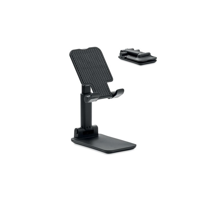Support Téléphone Pliable en ABS Personnalisé FLOB Matières : ABS Couleurs : noir
