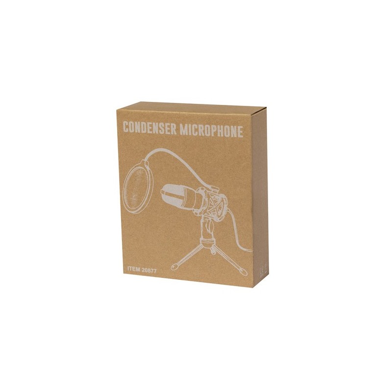 Microphone à Condensateur Exceptionnel Personnalisé Densha Couleurs : noir marquage laser ultra précis