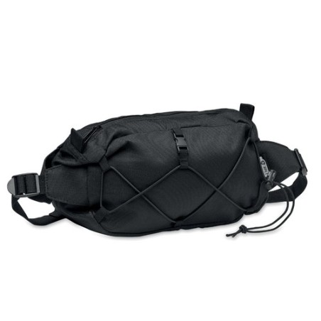 Sac Banane Éco-responsable Personnalisé 600D RPET - BROTT Matières : PET recyclé Couleurs : noir