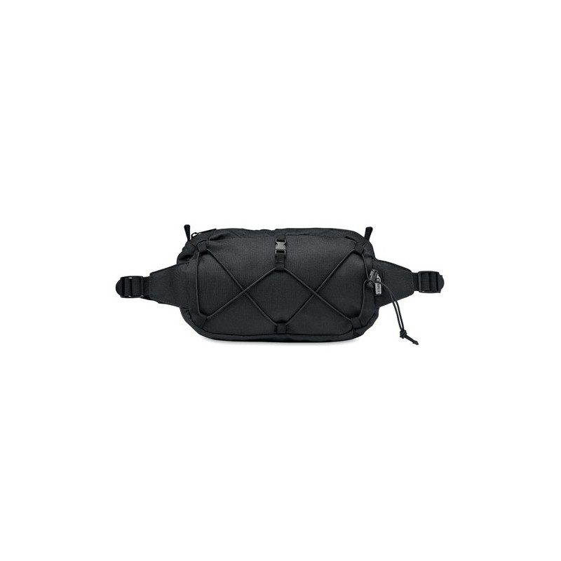 Sac Banane Éco-responsable Personnalisé 600D RPET - BROTT Matières : PET recyclé Couleurs : noir personnalisable avec votre logo