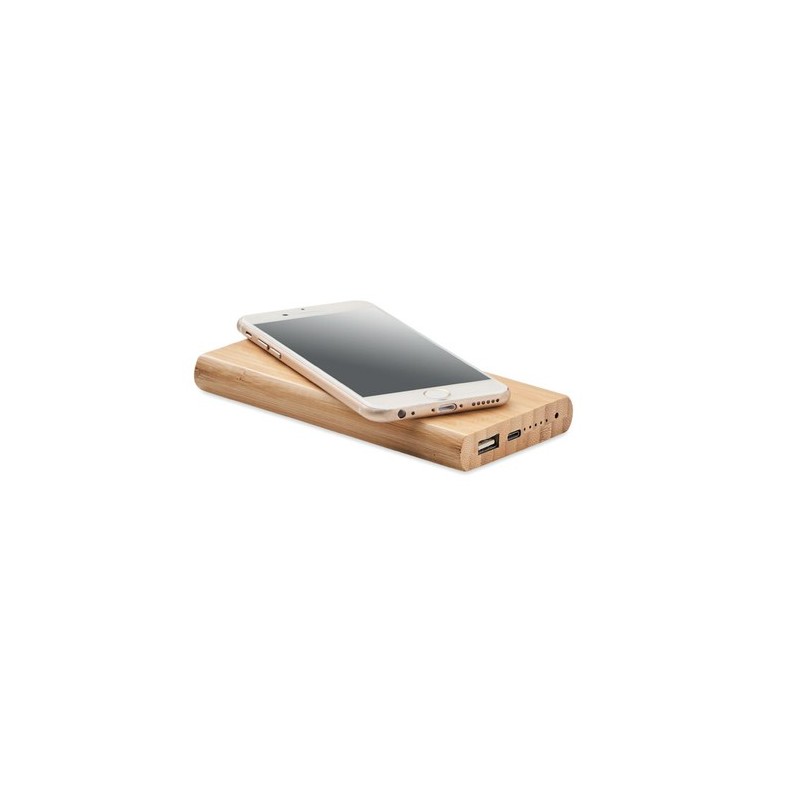 Powerbank Personnalisé 6000 mAh - ARENA C Couleurs : bois cadeau entreprise pas cher