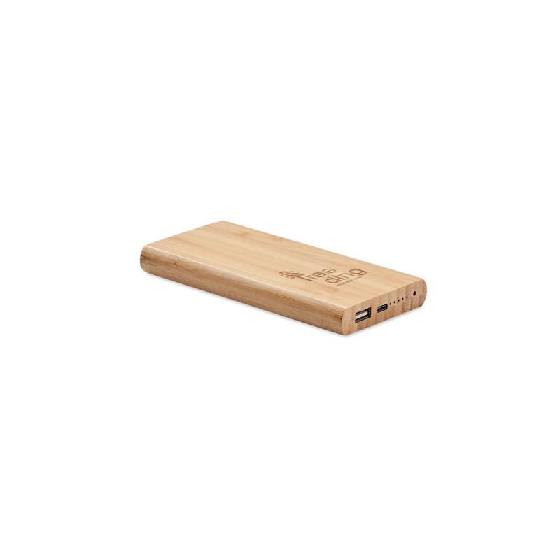Powerbank Personnalisé 6000 mAh - ARENA C Couleurs : bois goodies publicitaire événementiel