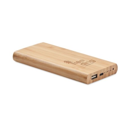 Powerbank Personnalisé 6000 mAh - ARENA C Couleurs : bois goodies publicitaire événementiel
