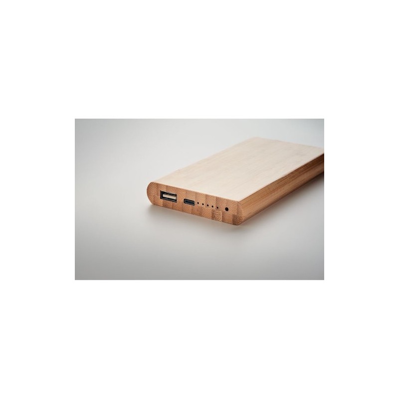 Powerbank Personnalisé 6000 mAh - ARENA C Couleurs : bois impression haute définition